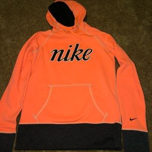 Nike hoodie dri-fit orange